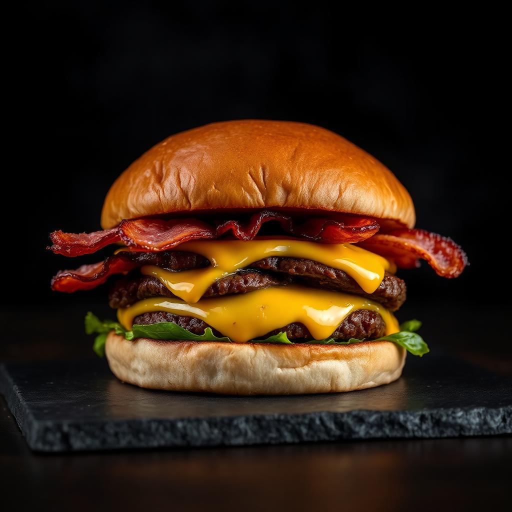 Ost & baconburgare